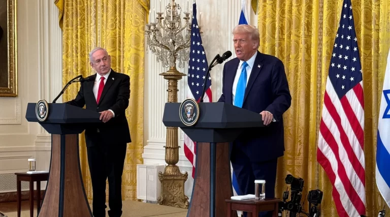 Cancelan de la rueda de prensa entre Trump y Netanyahu